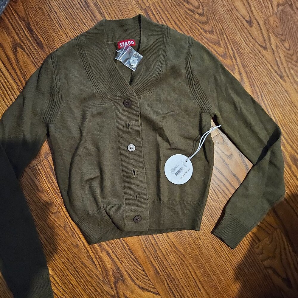 NWT Staud baxter cardigan womens size XS